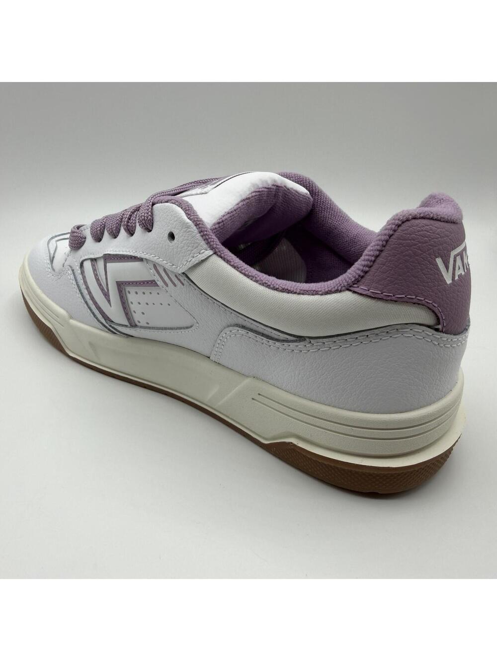 VANS Upland Vintage Leather Purple White VN000D1HPRP Women's Size 9.5 - Picture 10 of 14